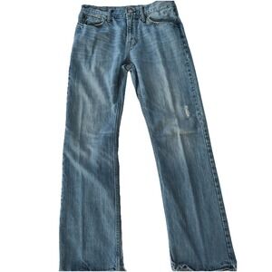American Eagle Outfitters Distressed blue jeans men's 32X34 slim straight‎
